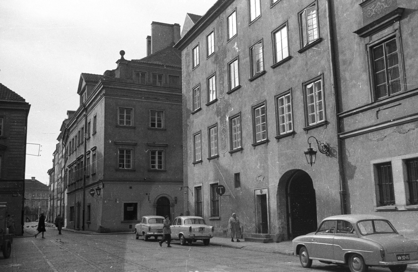 Poland, Warsaw, ulica Zapiecek az ulica Piwna felé nézve., 1965, Nagy Gyula, Fortepan #50519