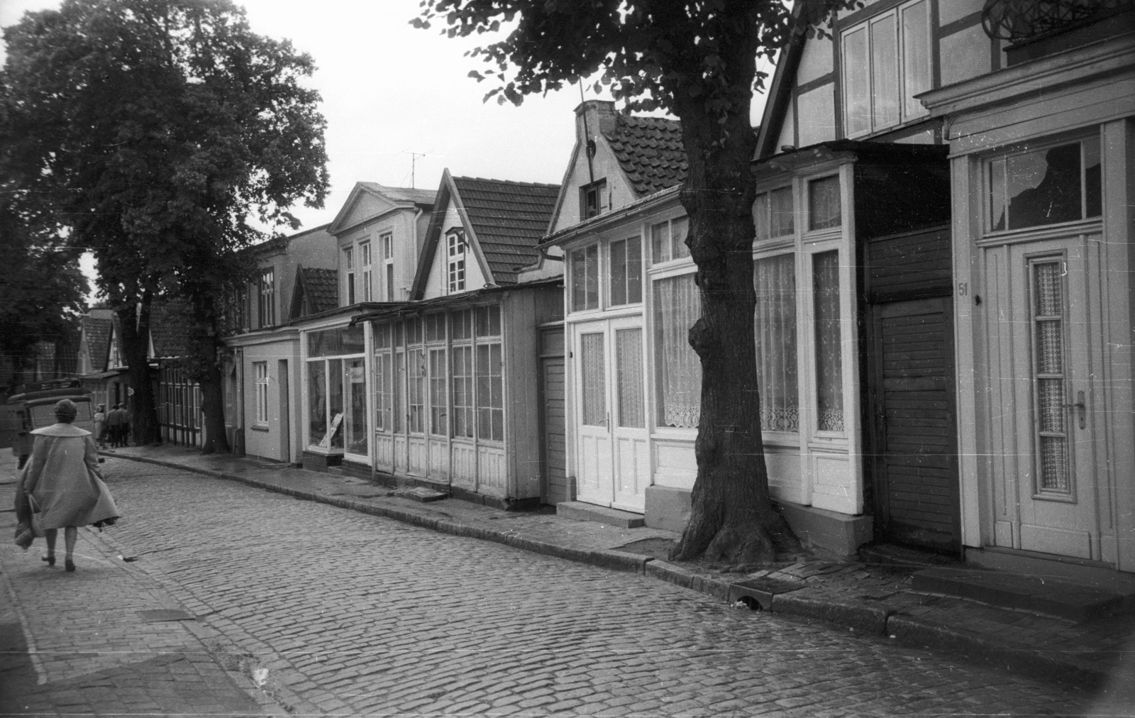 Germany, Warnemünde, Rostock, Alexandrinenstrasse., 1962, Nagy Gyula, GDR, Fortepan #50939