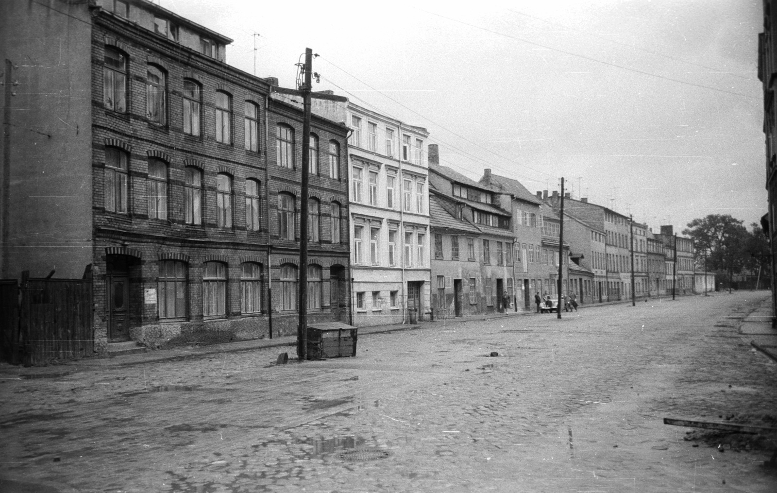 Germany, Rostock, a Gerberbruch (mára lebontott) házsora., 1962, Nagy Gyula, GDR, Fortepan #50963