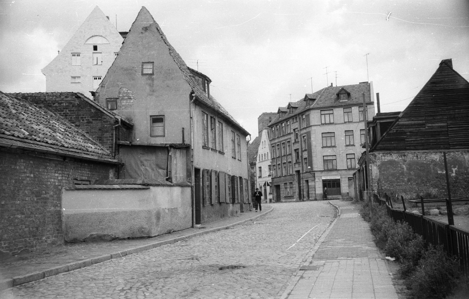 Germany, Rostock, Beim Waisenhaus, az Amberg felé nézve., 1962, Nagy Gyula, GDR, Fortepan #50971