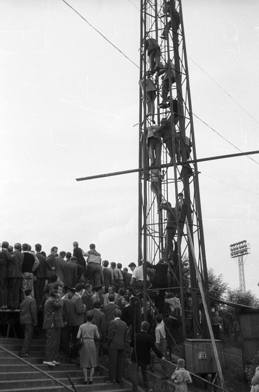 1960, Nagy Gyula, sokadalom, stadion, Fortepan #51109