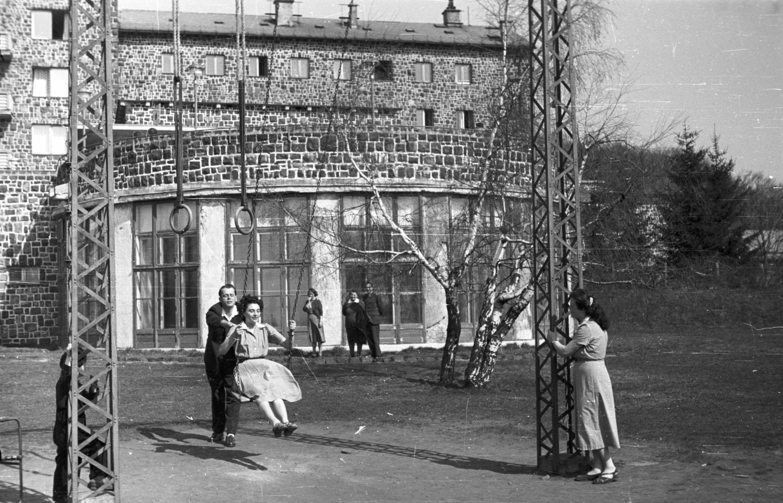 Hungary, Galyatető, Mátraszentimre, Nagyszálló., 1954, Nagy Gyula, swing, hotel, Károly Puskás-design, György Uray-design, Fortepan #51781