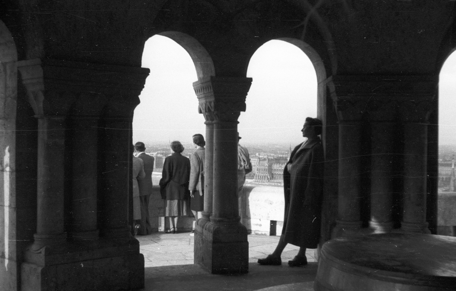Hungary, Halászbástya, Budapest I., 1953, Nagy Gyula, Frigyes Schulek-design, Budapest, Fortepan #51894