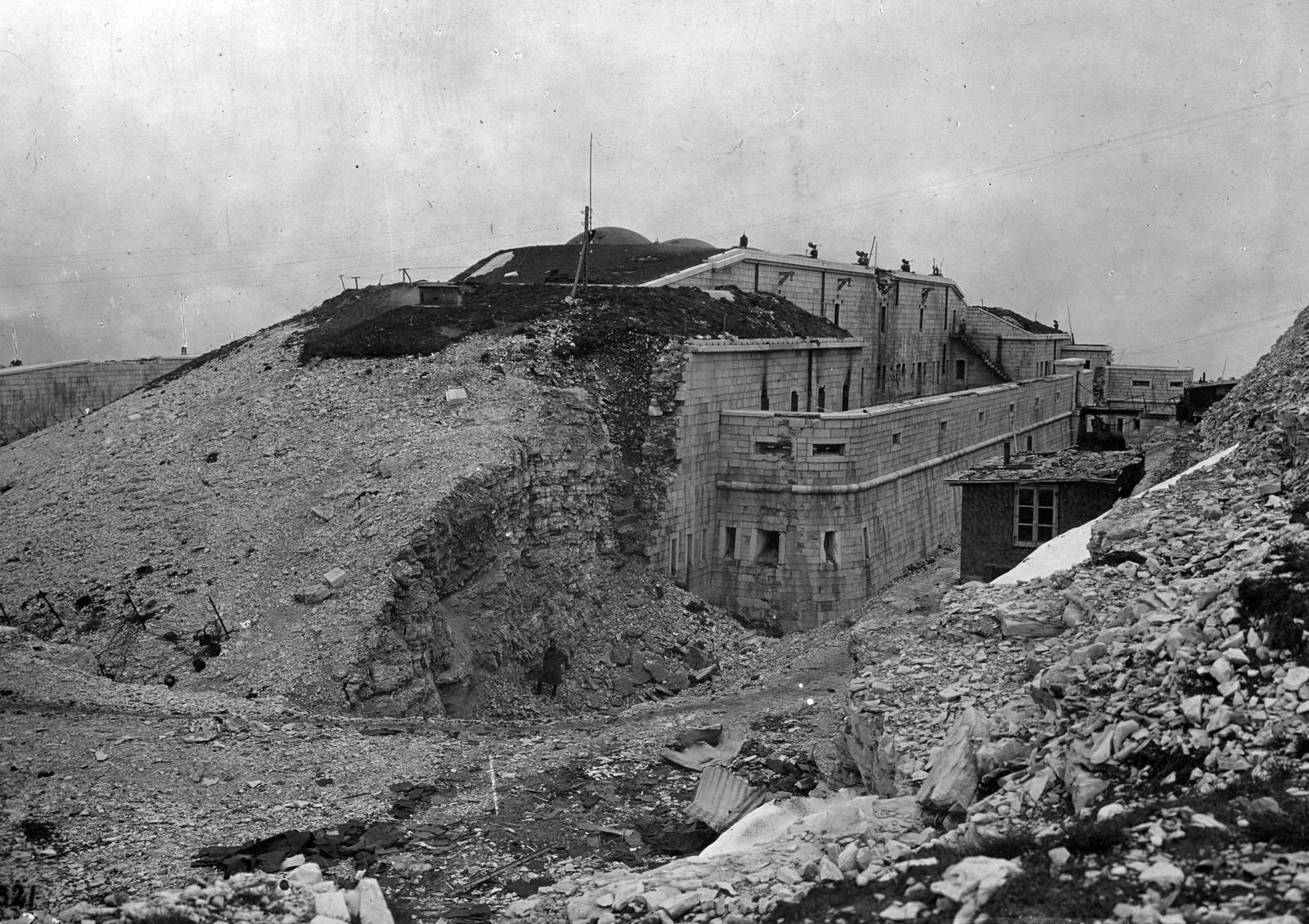 Italy, Enego, Monte Lisser, olasz páncélerőd., 1917, Komlós Péter, First World War, Fortepan #52319