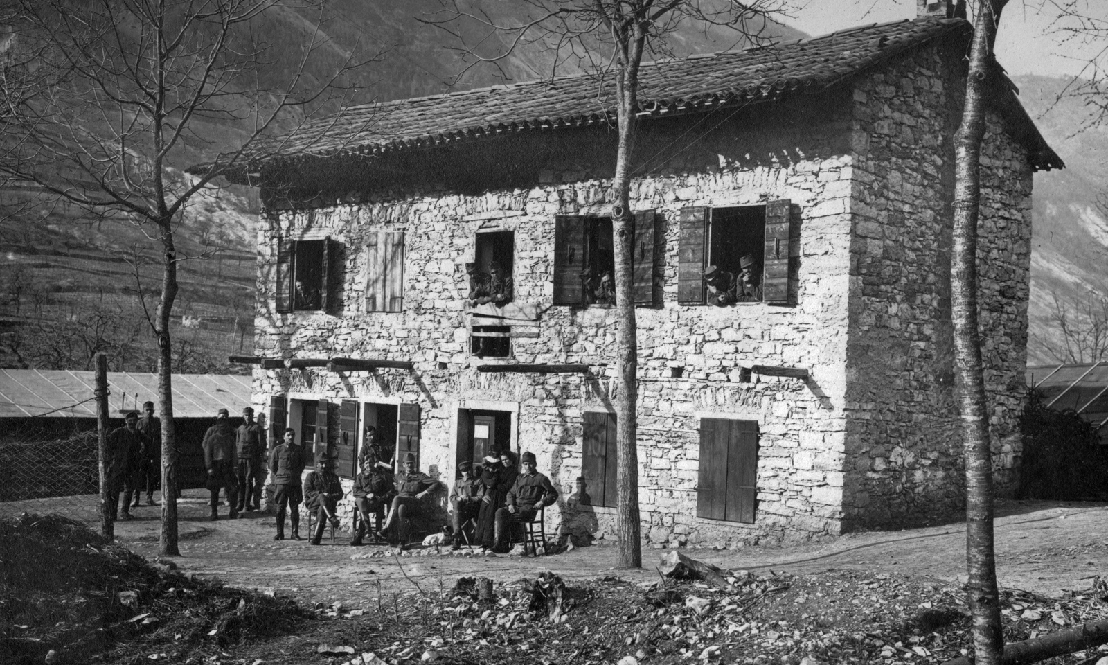 Olaszország, Fastro, 1917, Komlós Péter, első világháború, pihenőhely, Fortepan #52324