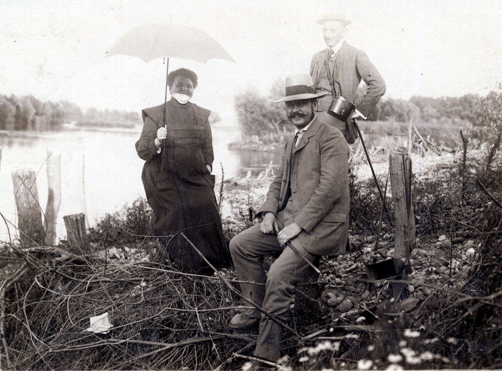 1909, Erdőssy Béla, napernyő, Fortepan #52725
