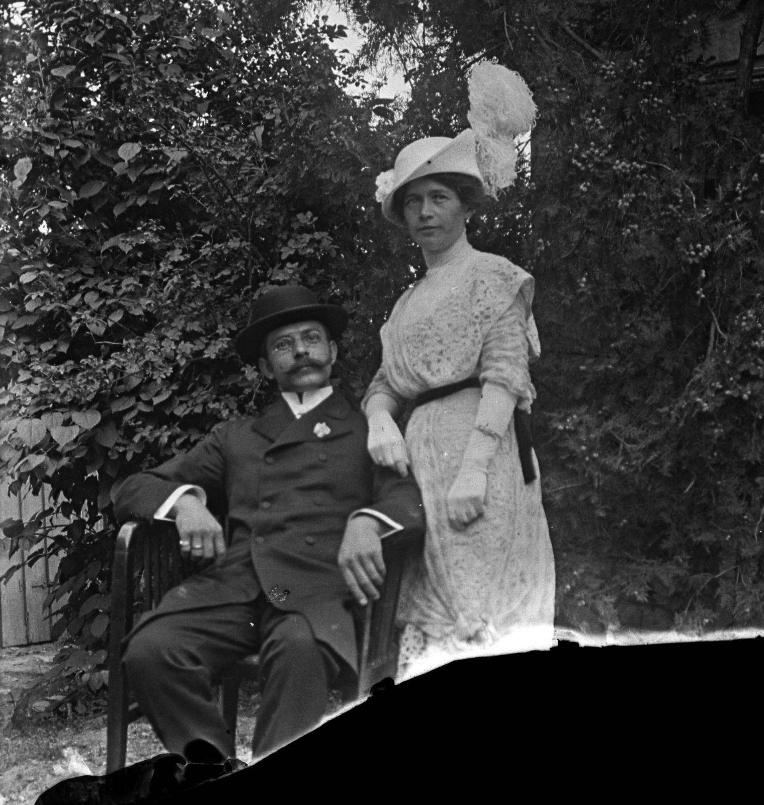 1900, Fortepan, double portrait, Fortepan #52859