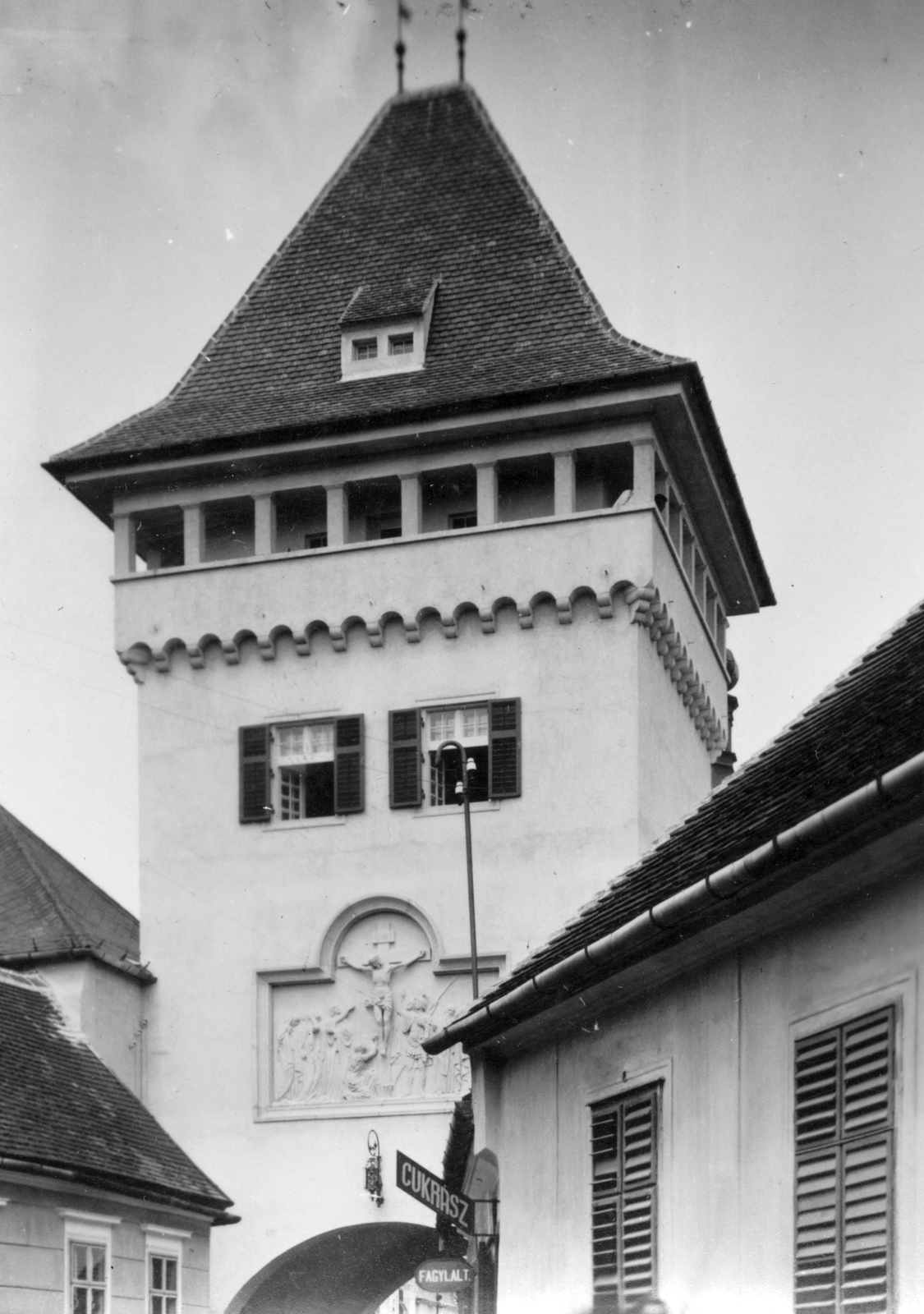 Hungary, Kőszeg, Hősök Kapuja., 1933, Vargha Zsuzsa, gate tower, Fortepan #52963