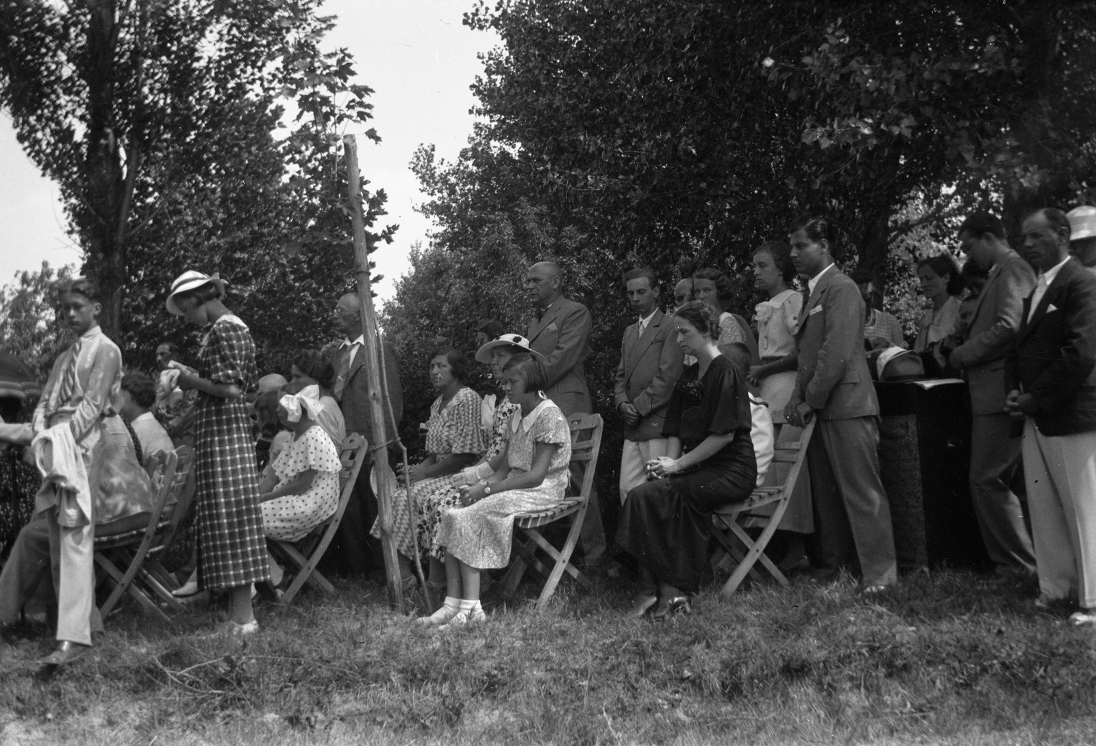 1935, Romák Éva, snocks, lady, summer dresses, Fortepan #53248