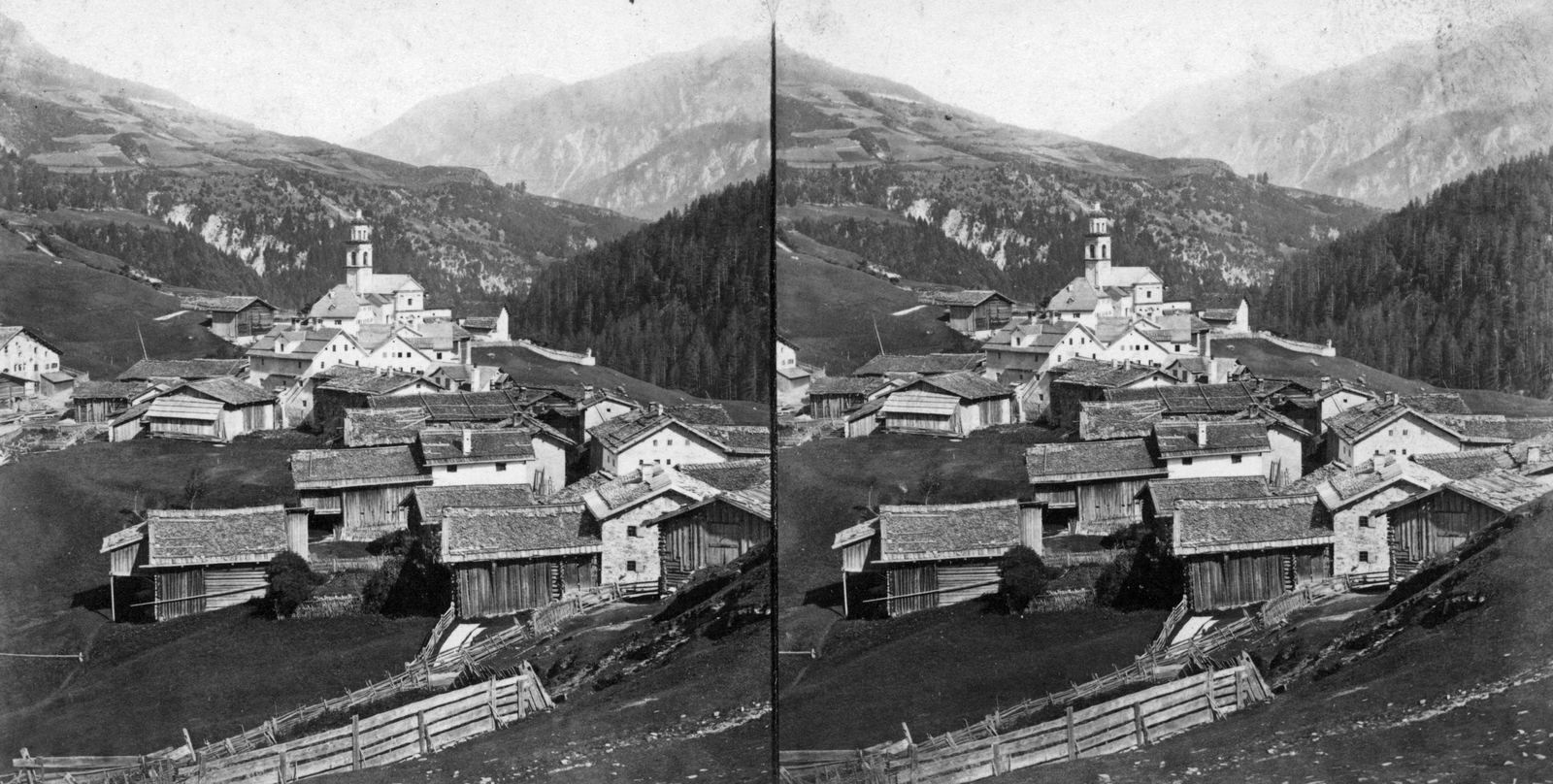 Templom:, 1900, Fortepan, church, stereophoto, Fortepan #53462