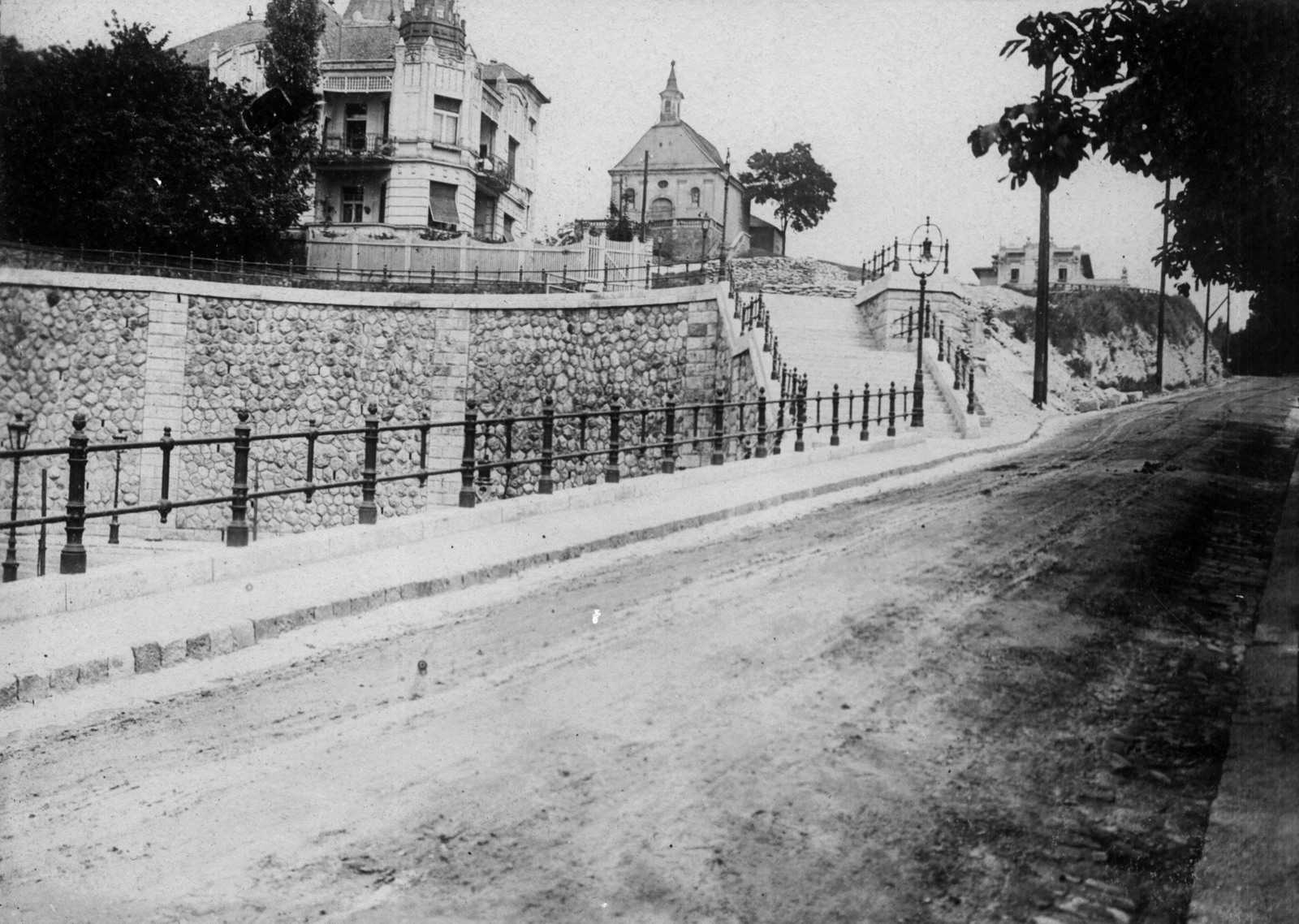 Hungary, Budapest II., Apostol utca. Szemben a Budapest ostroma során elpusztult Veronika utcai kápolna., 1914, Szabó Lóránt, Budapest, disappeared, Fortepan #53624