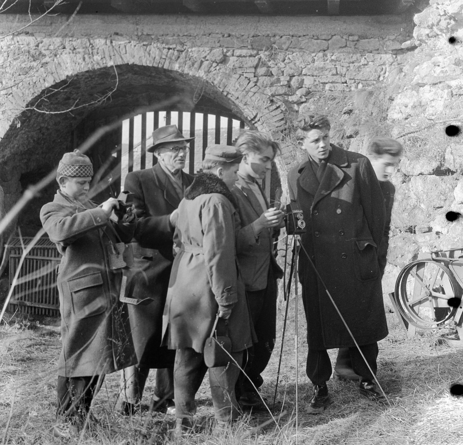 Slovakia, Fiľakovo, Vár., 1959, Zsanda Zsolt, Vajszada Károly, Czechoslovakia, photography, Lomo-brand, Fortepan #53701