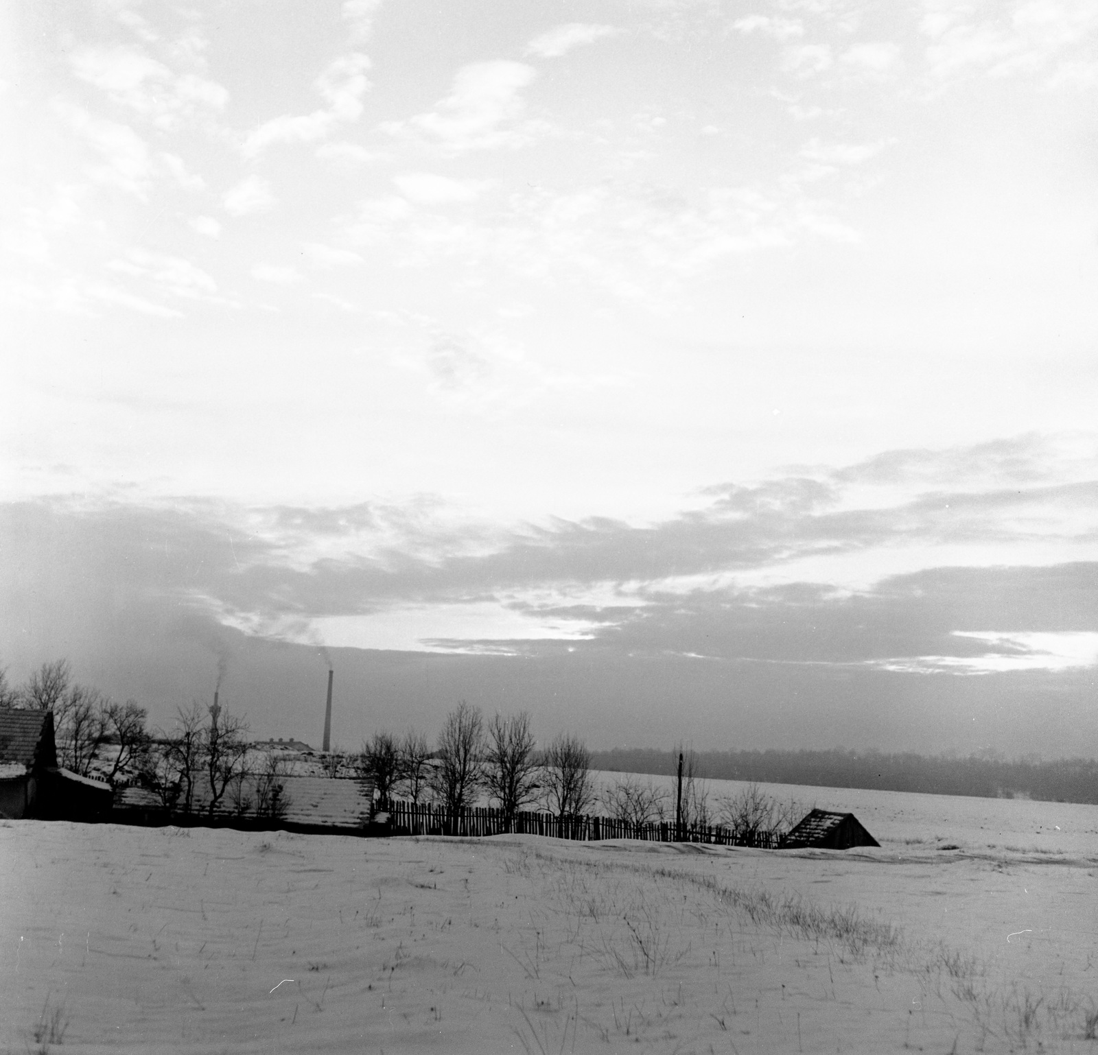 Slovakia, Poltár, 1959, Zsanda Zsolt, Vajszada Károly, Czechoslovakia, winter, snow, Fortepan #53887