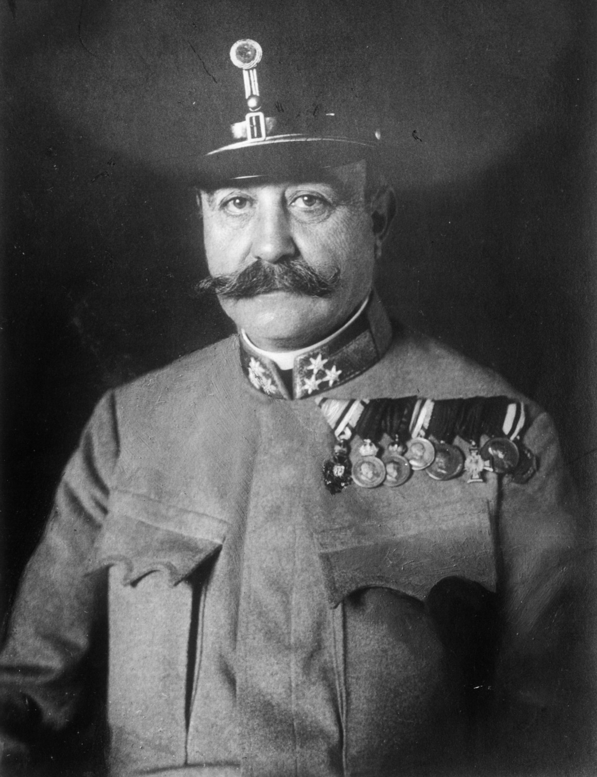 , 1916, Urbán gyűjtemény, bajusz, kitüntetés, tiszt, Fortepan #54304