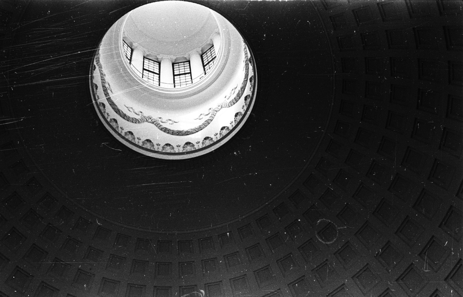 Poland, Warsaw, az evangélikus Szentháromság templom kupolája., 1958, Lencse Zoltán, dome, Fortepan #54705