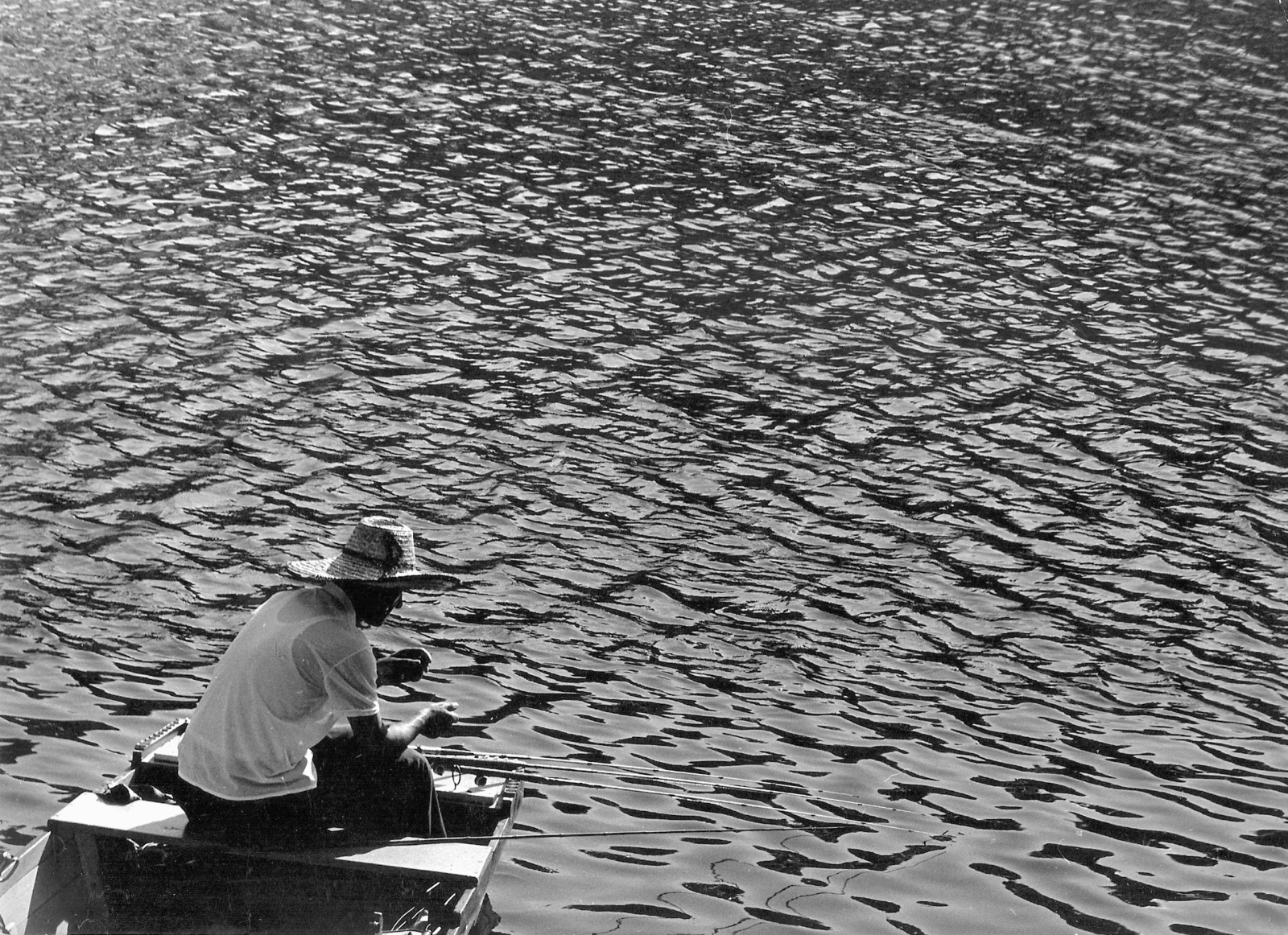 Hungary, Győr, Rába-part., 1978, Vörös István, fishing, Fortepan #54968