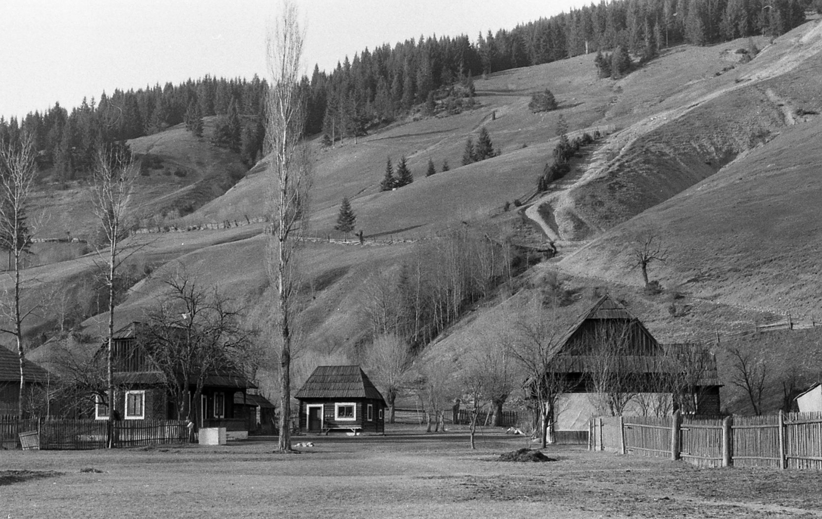 Romania,Transylvania, 1988, Vova, village, hillside, Fortepan #55030