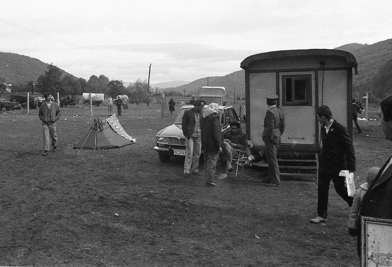 Romania,Transylvania, Negreni, országos vásár., 1988, Vova, tent, fair, Fortepan #55049