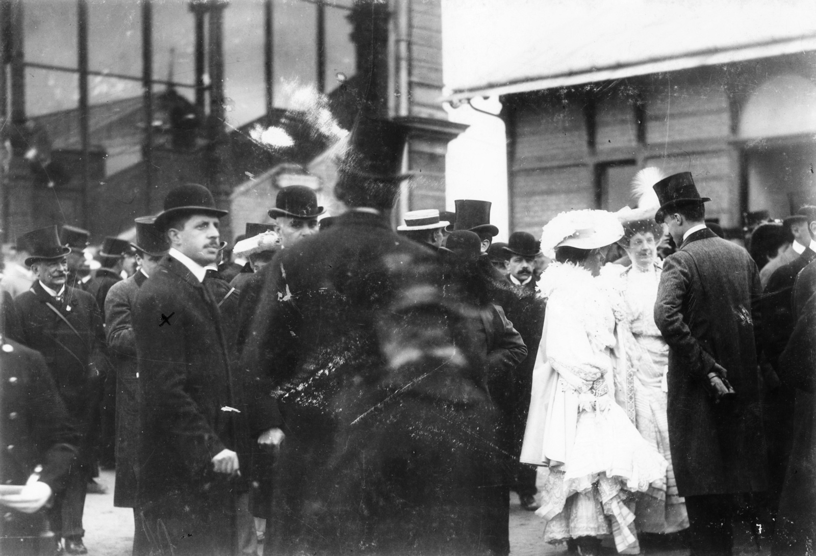 Austria, Vienna, Magyar Elek a Derby-n., 1903, Magyar Bálint, top hat, bowler hat, Fortepan #55357