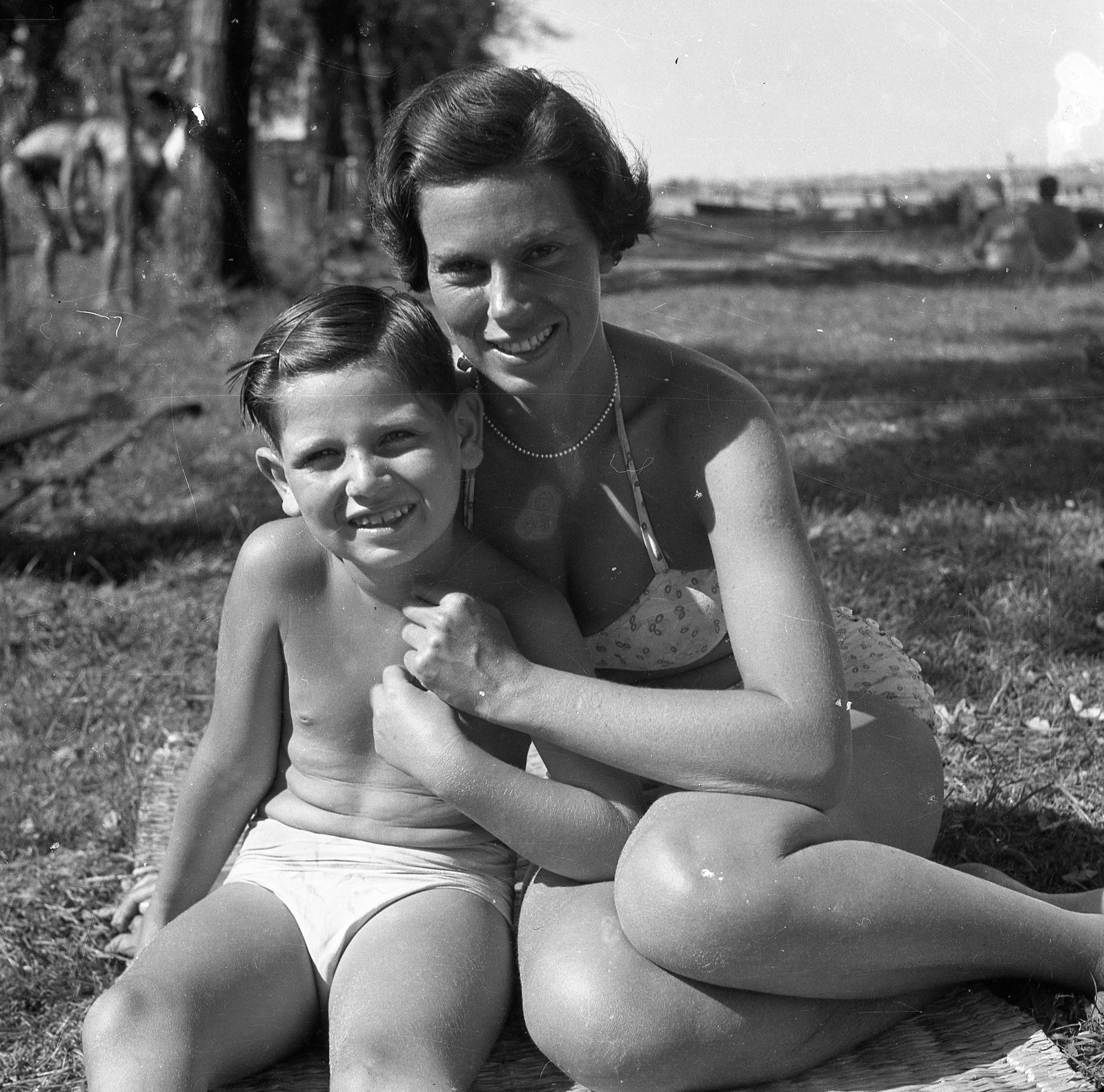1938, Magyar Bálint, double portrait, Fortepan #55496