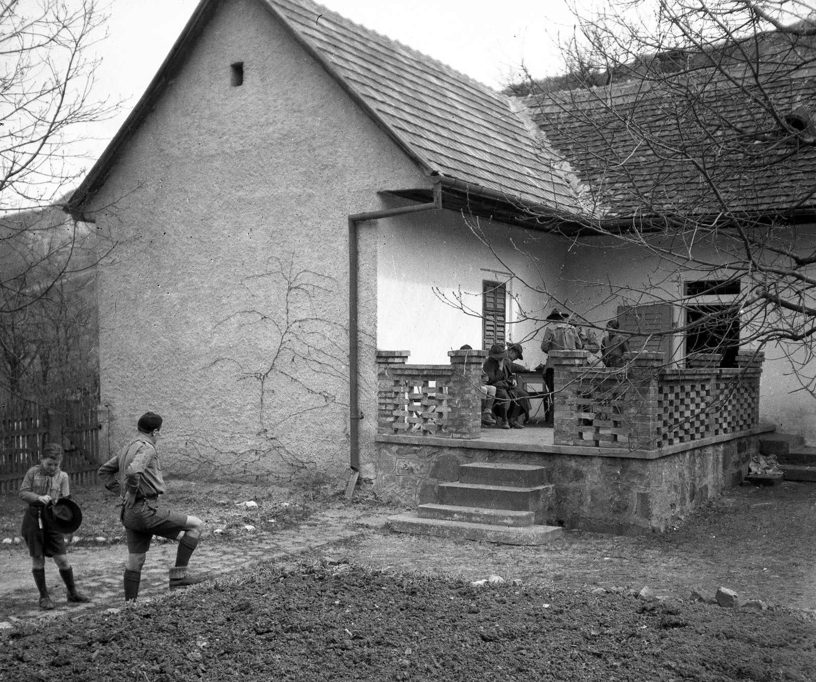 1937, Magyar Bálint, terrace, Fortepan #55563