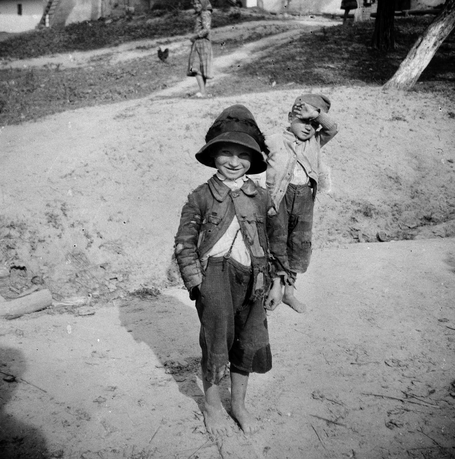 1937, Magyar Bálint, poverty, barefoot, Fortepan #55566