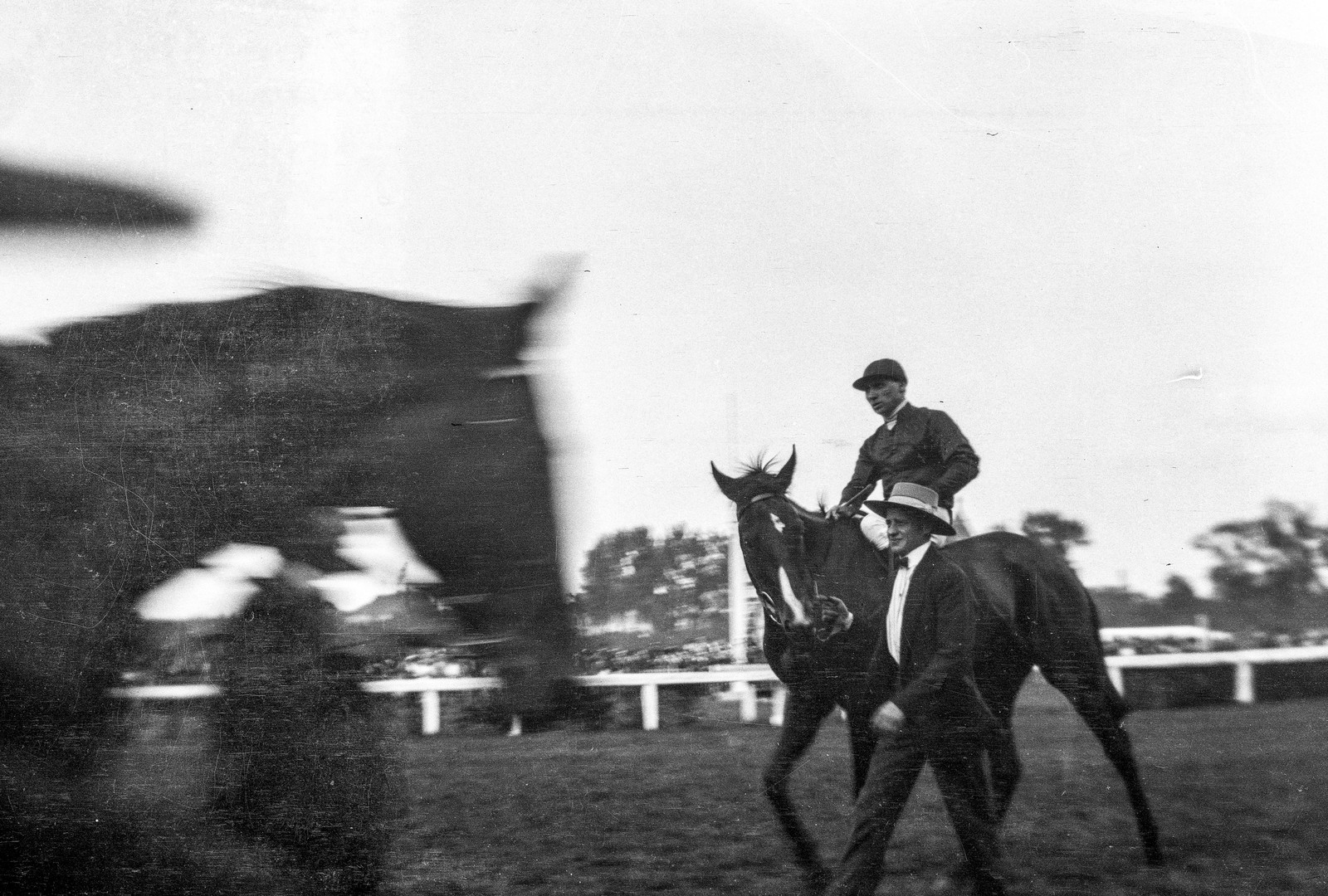 Hungary, Alag, Dunakeszi, lóversenypálya., 1917, Magyar Bálint, horse, horse race, jockey, Fortepan #55632