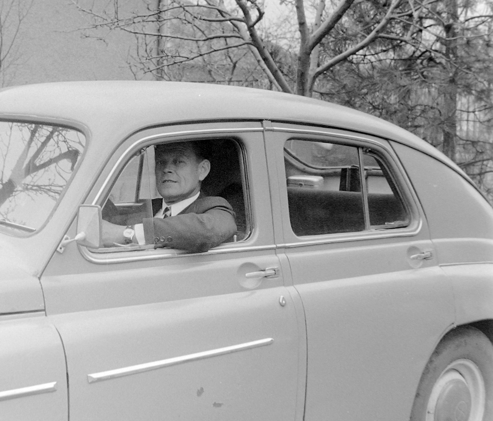 1959, Fortepan, portré, férfi, automobil, GAZ M20 Pobeda, Fortepan #5591