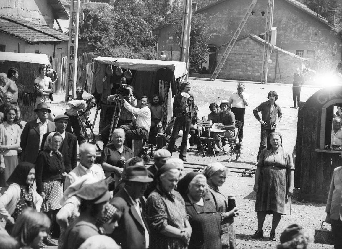 1965, Rádió és Televízió Újság, filming, movie camera, megaphone, Fortepan #56476