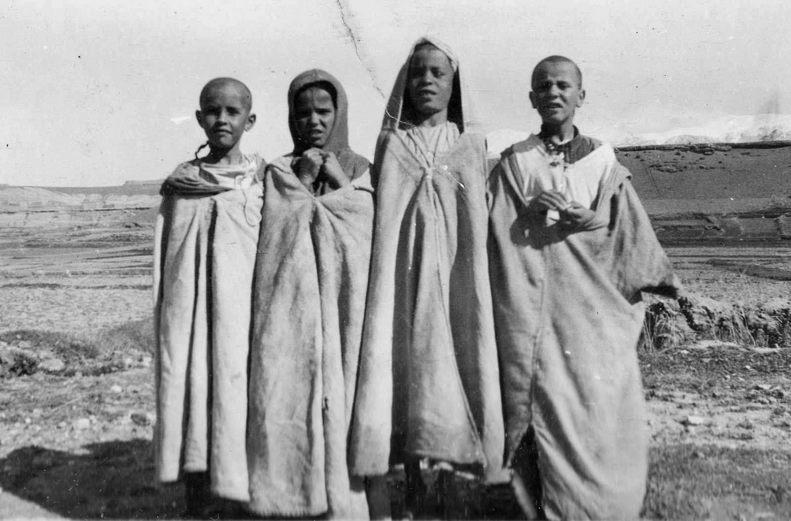 Marokkó, 1935, Balassa Péter, csoportkép, gyerekek, Fortepan #56625