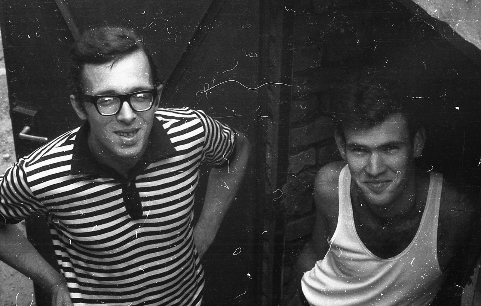 1970, Piarista Levéltár/Holl Béla, glasses, t-shirt, Fortepan #56921