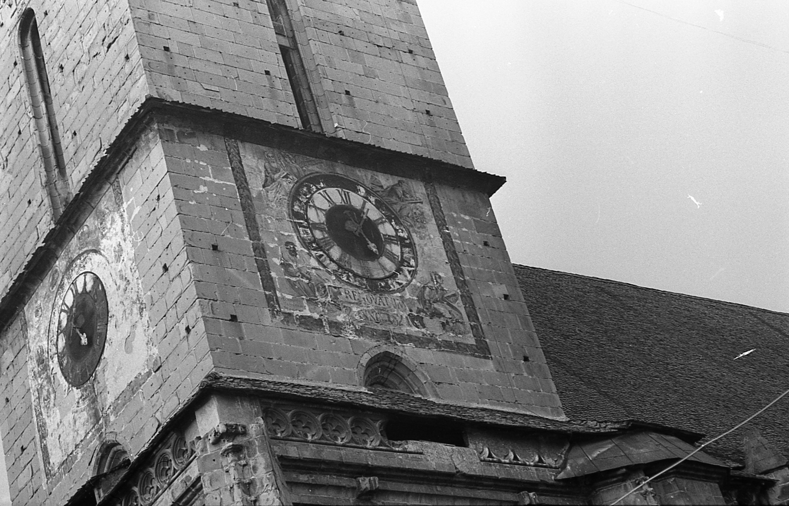 Romania,Transylvania, Brașov, Fekete templom., 1971, Piarista Levéltár/Holl Béla, church clock, Fortepan #56957