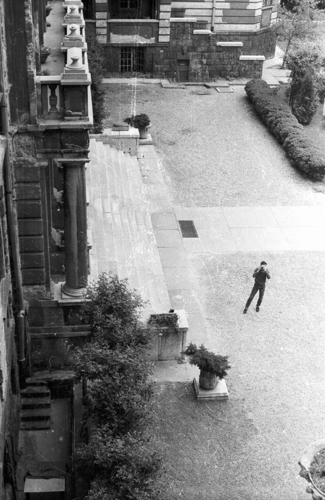 Hungary, Budapest XI., Villányi út 5-7. Kaffka Margit Gimnázium (később Szent Margit Gimnázium)., 1987, tm, Budapest, plan view, Fortepan #5698