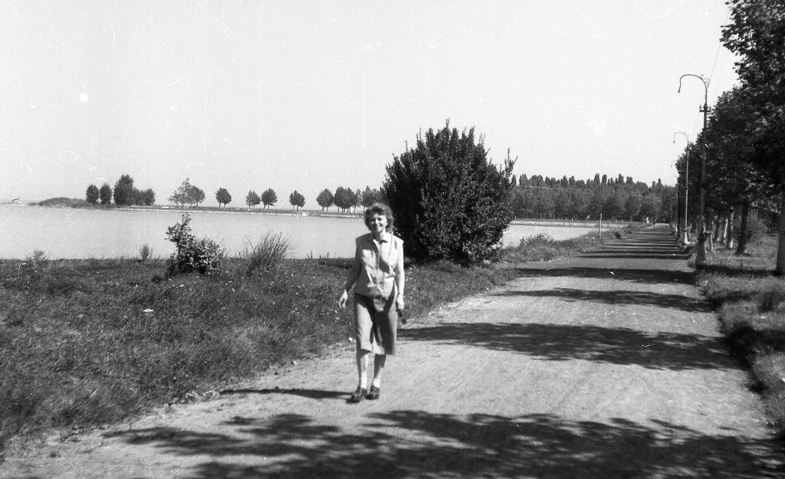 Hungary, Balatonboglár, a felvétel a Platán soron készült,, 1966, Karabélyos Péter, Fortepan #57211