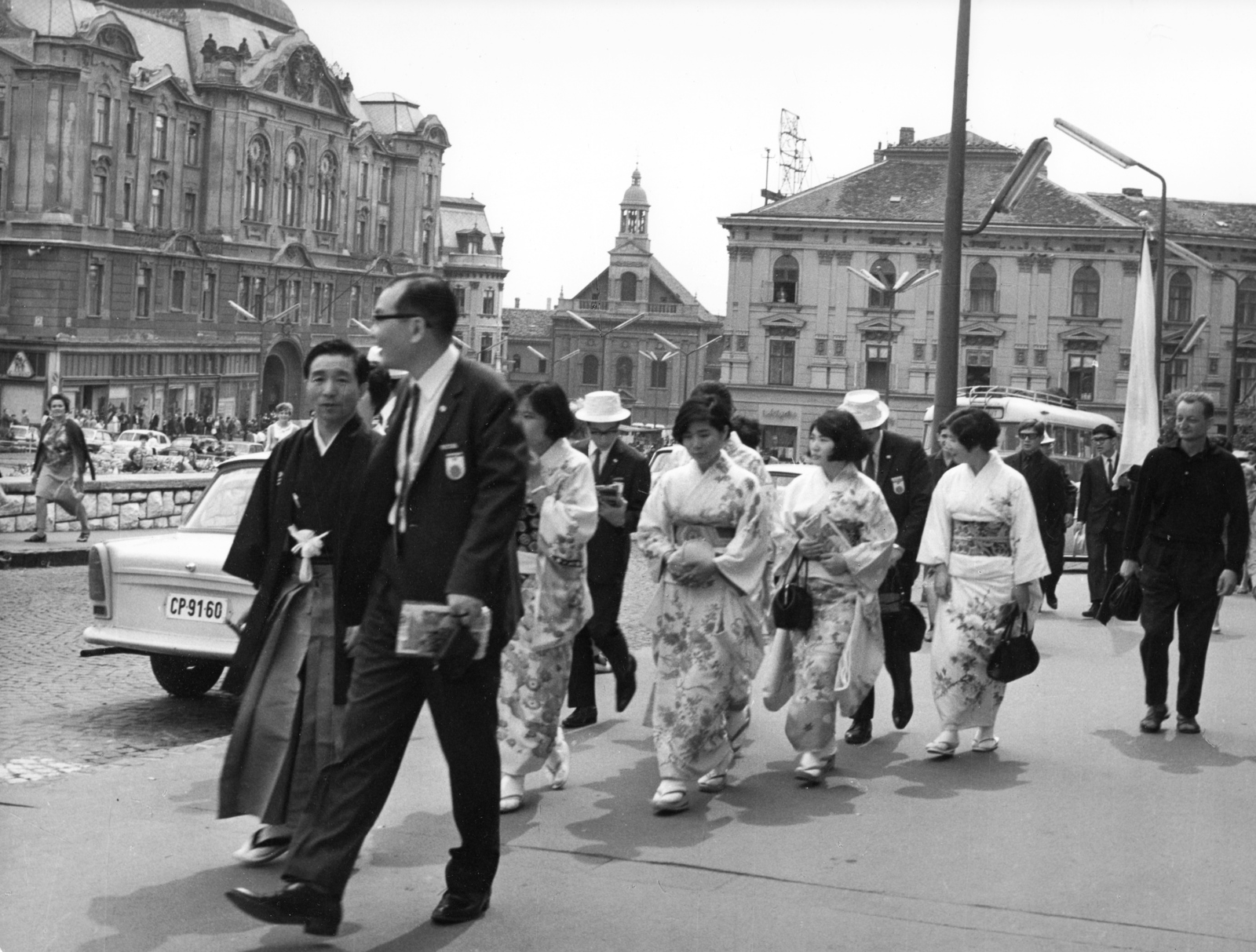 Hungary, Pécs, Széchenyi tér., 1967, Fortepan, Fortepan #57592