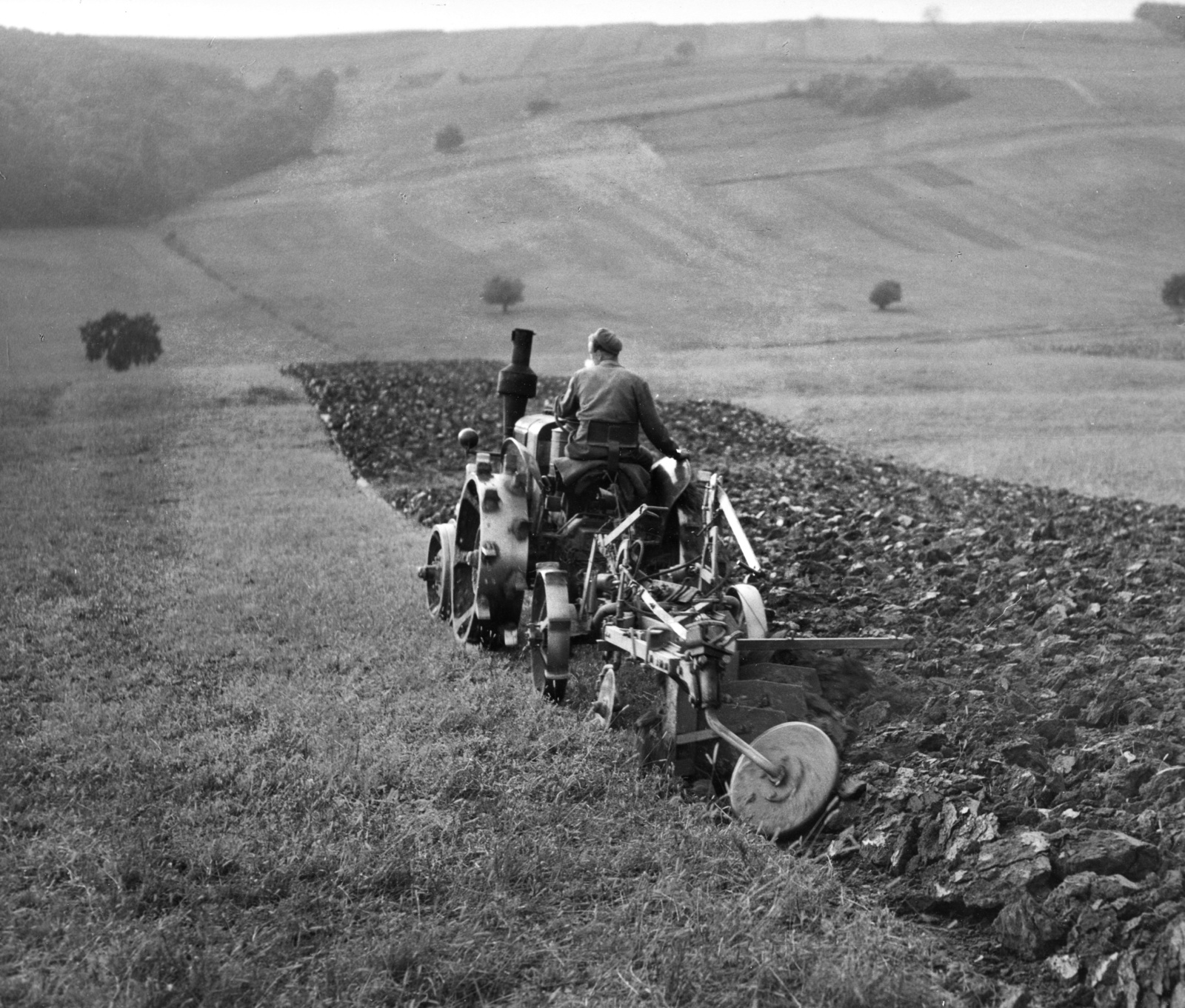 1973, Fortepan, Hungarian brand, tractor, tillage, H.S.C.S-brand, Fortepan #57616