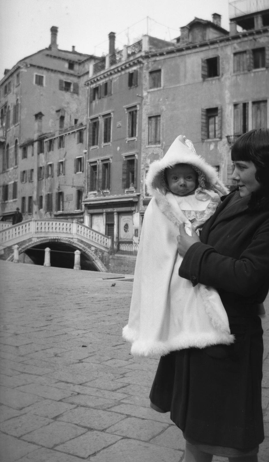 Italy, Venice, Campo dei Frari a Fondementa Frari felé nézve., 1934, Teodoro Wolf-Ferrari, bridge, Fortepan #57698