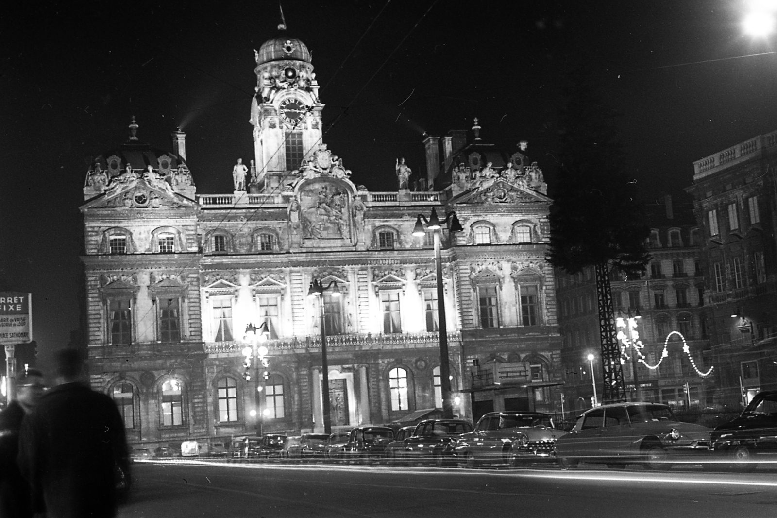 Franciaország, Lyon, Place des Terreaux, Városháza., 1958, Pierre Varga, középület, Fortepan #58017