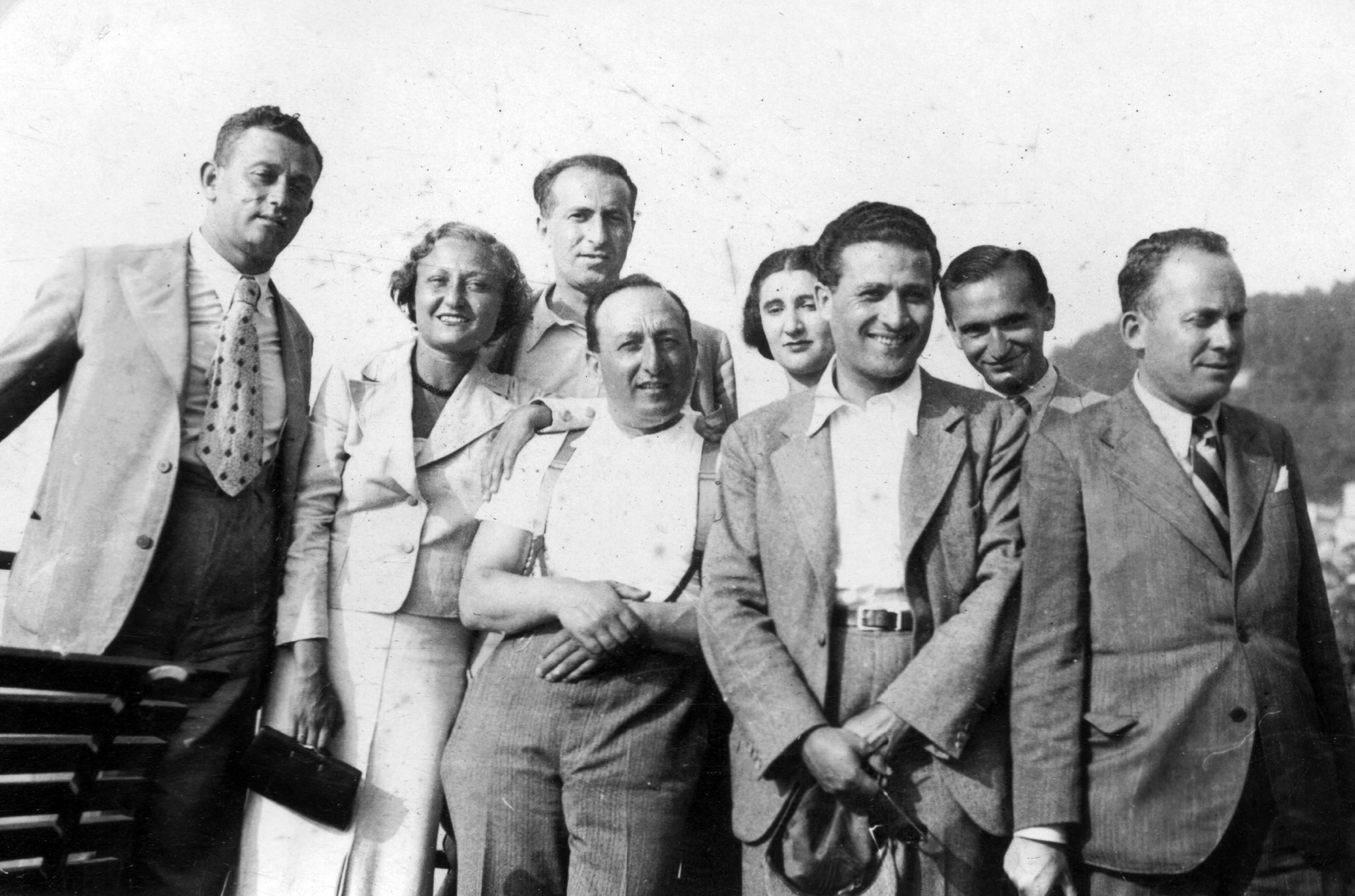 Olaszország, Bellagio, 1935, Fortepan/Album085, csoportkép, nők, férfiak, utazás, Fortepan #58075