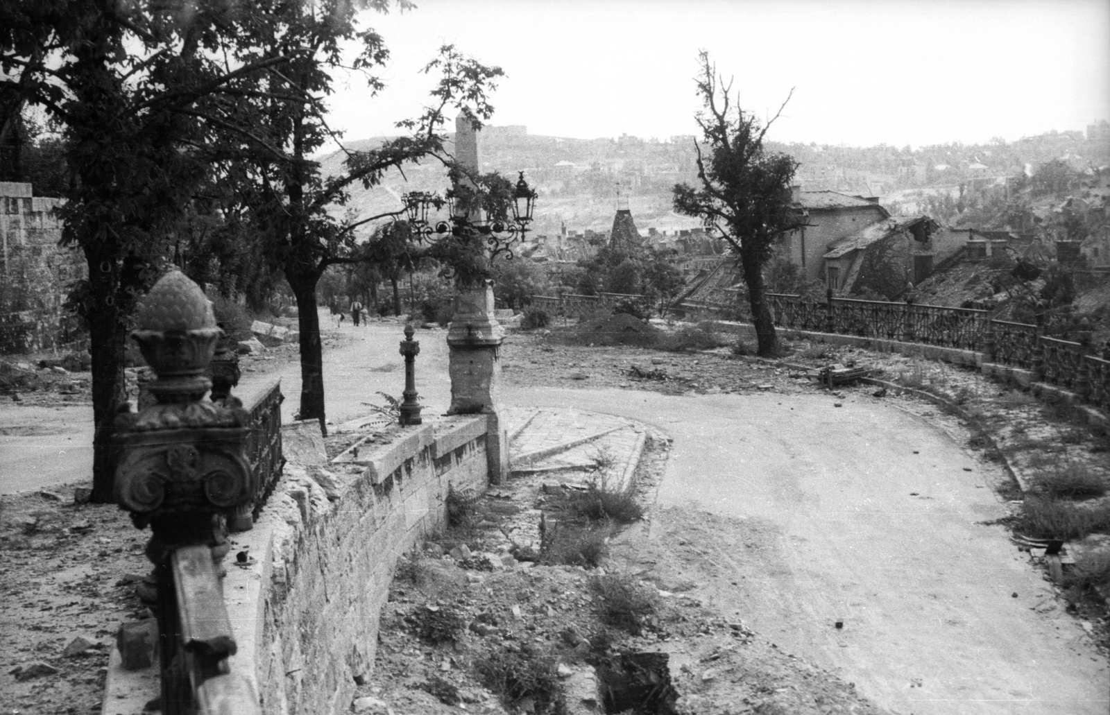 Hungary, Budapest I., Palota út - Tábor utca találkozása., 1945, Fortepan, picture, ruins, Budapest, war damage, serpentine, Fortepan #5821