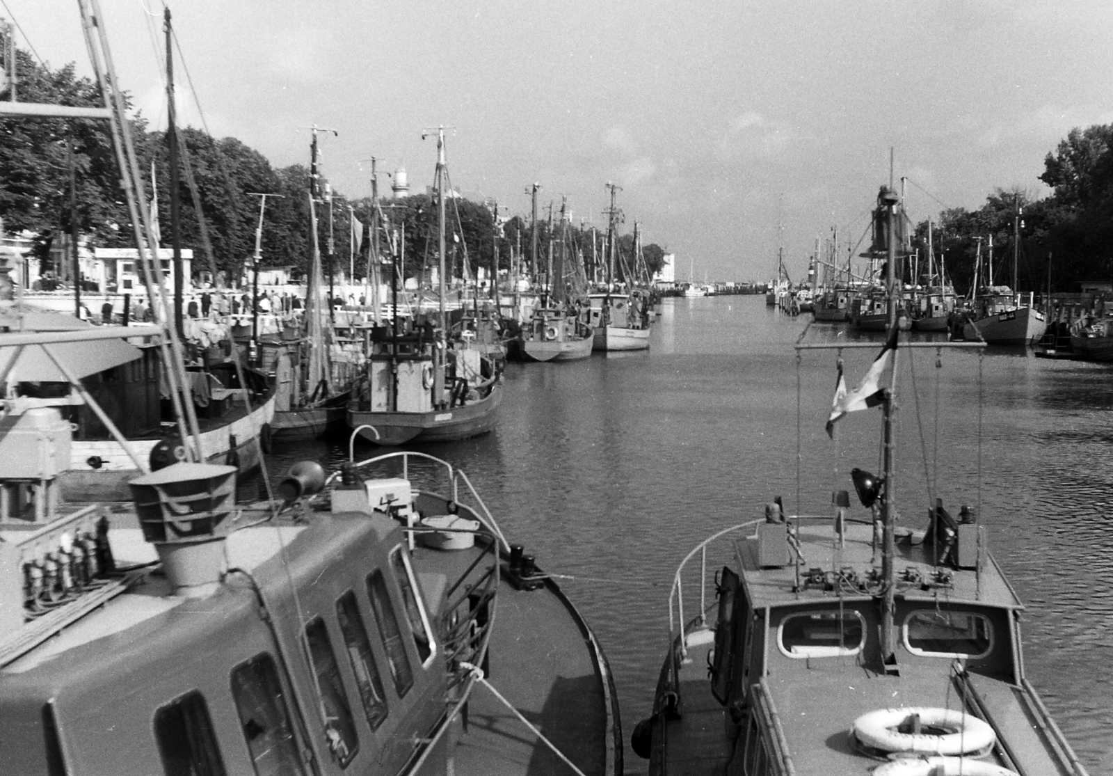 Germany, Warnemünde, Rostock, az Alter Strom kikötő., 1967, Nagy Zoltán, ship, GDR, Fortepan #58324