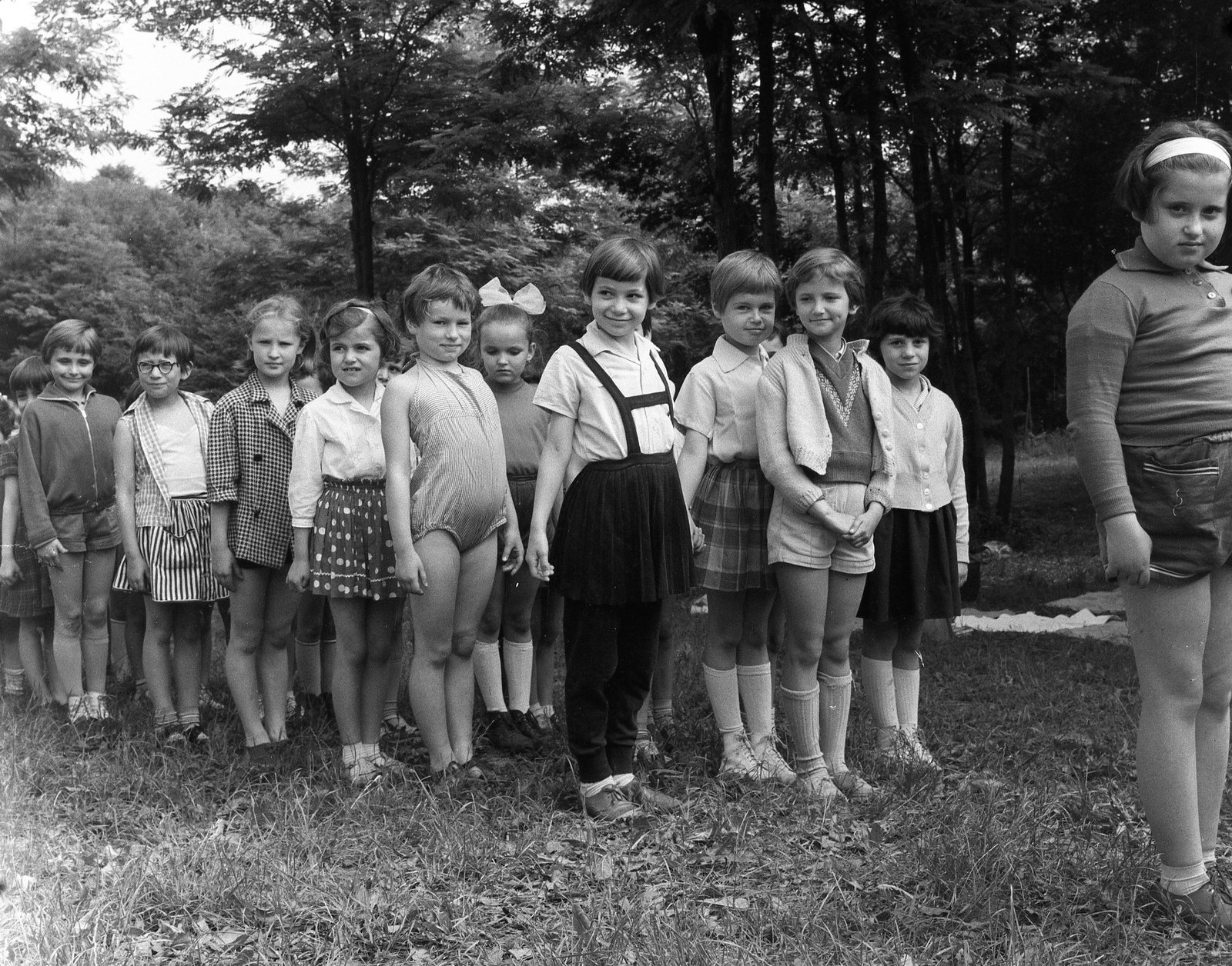 1963, Nagy Gyula, park, csoportkép, gyerekek, Fortepan #58537