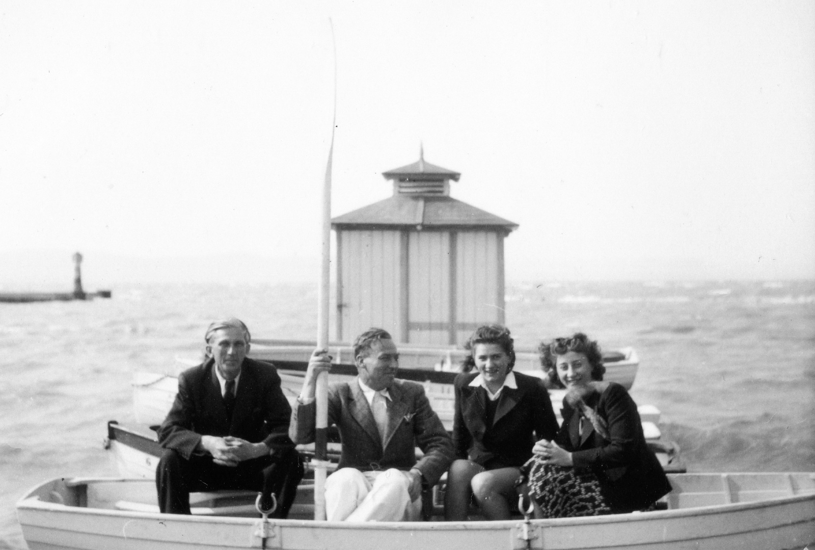Hungary, Balatonlelle, 1940, Orosz Heléna, boat, Fortepan #58644