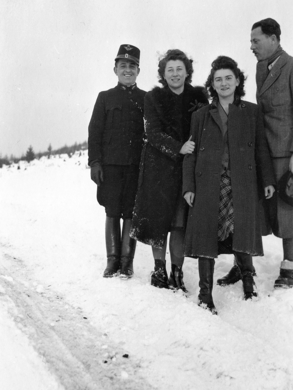 1941, Orosz Heléna, winter, railroader, Fortepan #58669