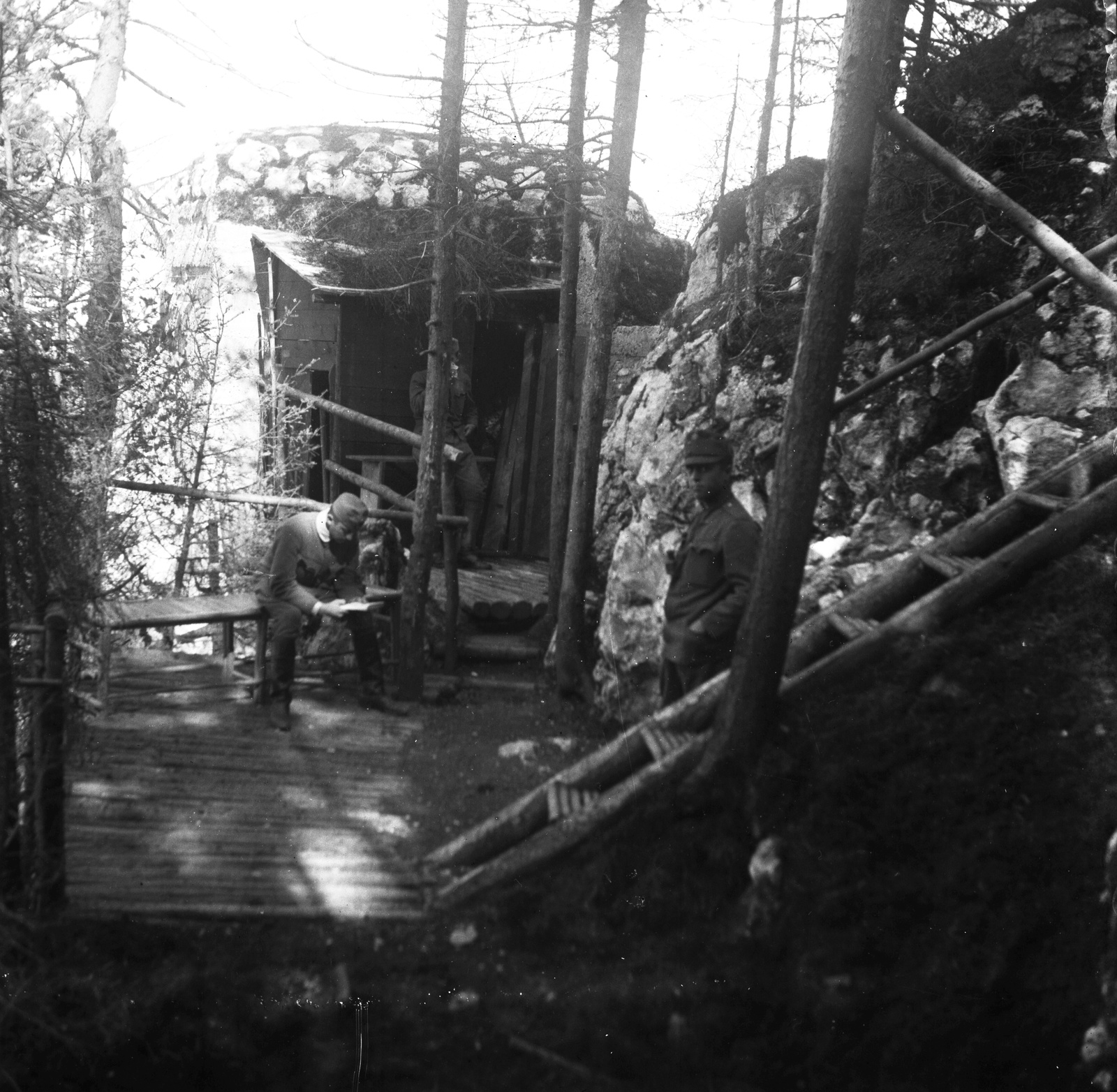 1917, Veszprém Megyei Levéltár/Nemere Péter, First World War, trench, Fortepan #58774