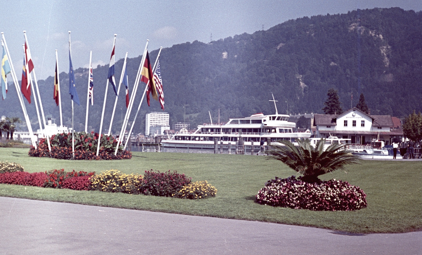 Austria, Bregenz, kikötő., 1966, Herbály István, port, Fortepan #58955