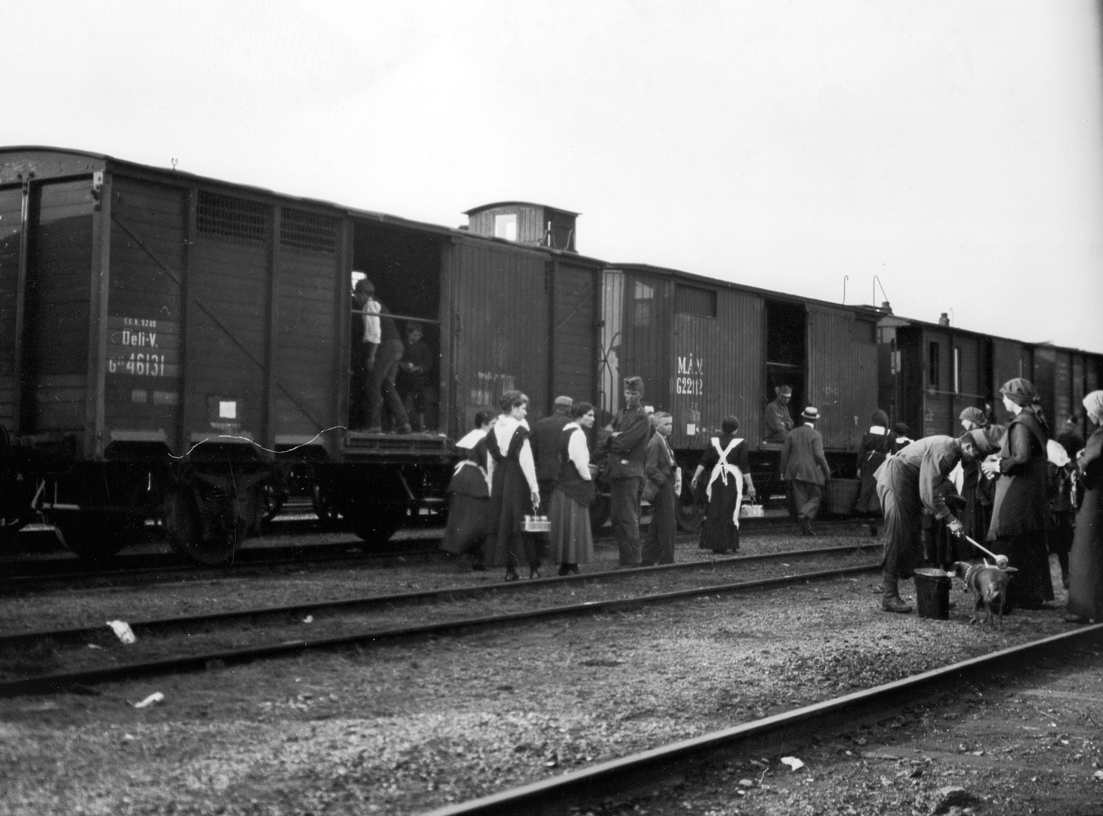 1915, Németh Tamás, Urai Dezső, First World War, train station, Fortepan #59115