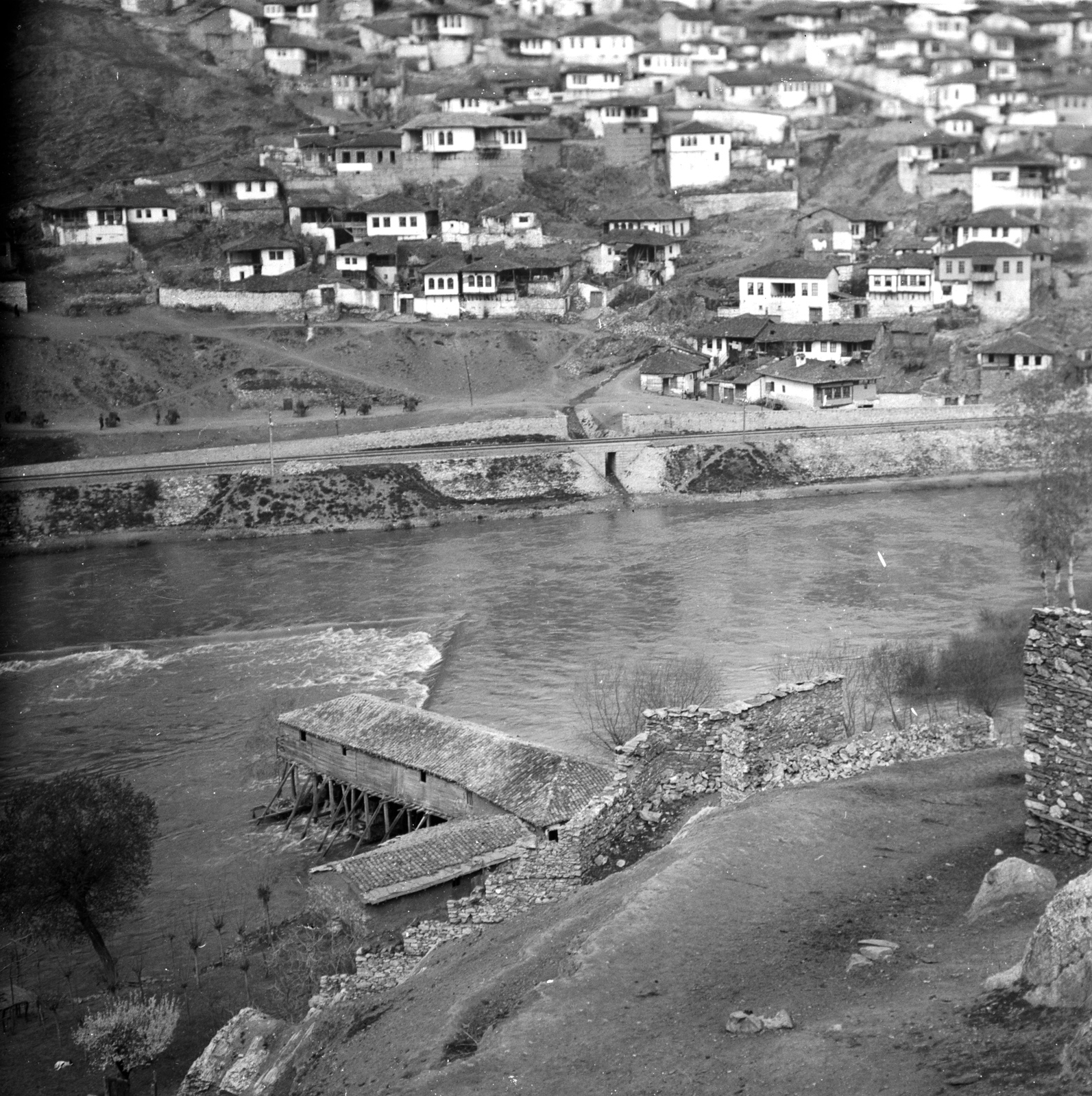Veles, Vardar folyó., 1915, Németh Tamás, Urai Dezső, Fortepan #59139