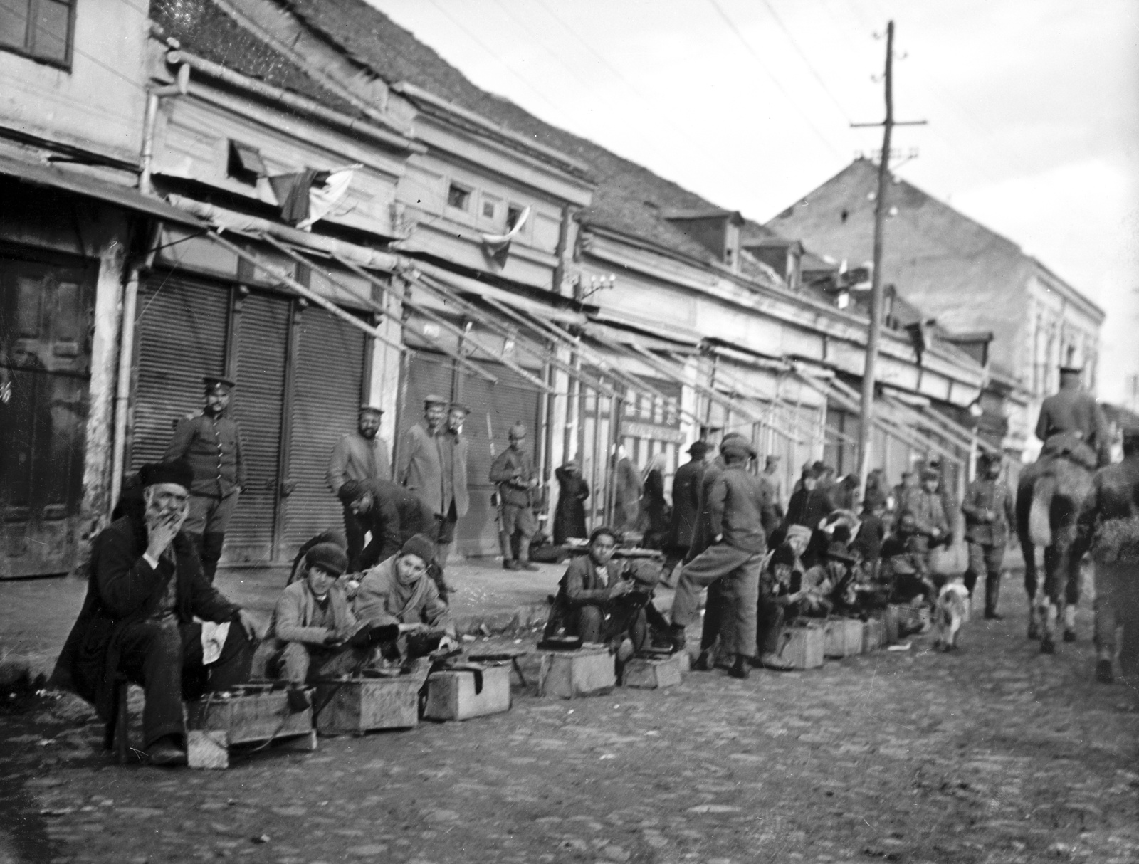 Serbia, Leskovac, Nagy tér (ekkor piactér, ma a Gradski Park része)., 1915, Németh Tamás, Urai Dezső, First World War, market, Fortepan #59168