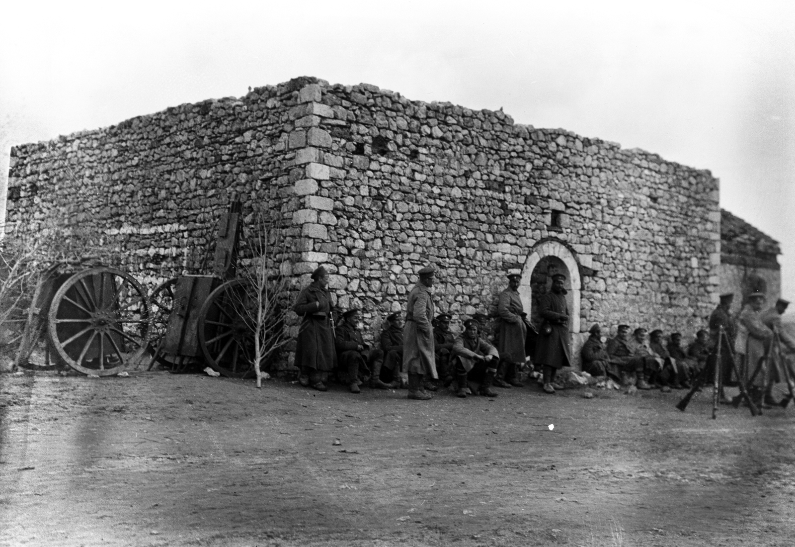 1915, Németh Tamás, Urai Dezső, First World War, wheel, pile arms, Fortepan #59202